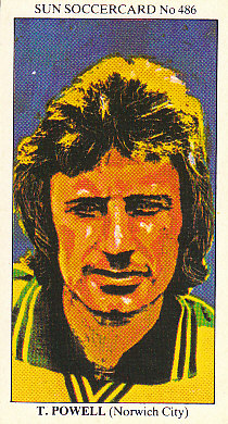 Tony Powell Norwich City 1978/79 the SUN Soccercards #486